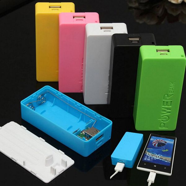 

5600mAh 2X 18650 USB Power Bank зарядное устройство чехол DIY Box для iPhone Sumsang