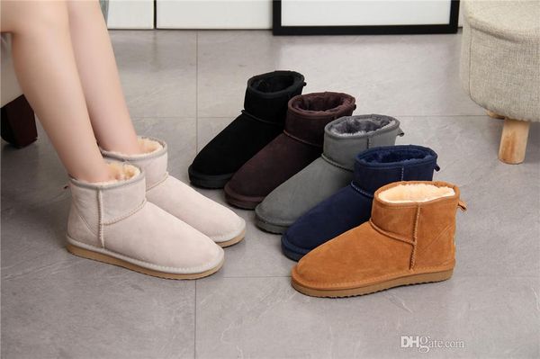 

winter new wgg australia classic snow boots a+++ quality women man winter boots fashion discount ankle boots shoes size 5-12 #8 #, Black