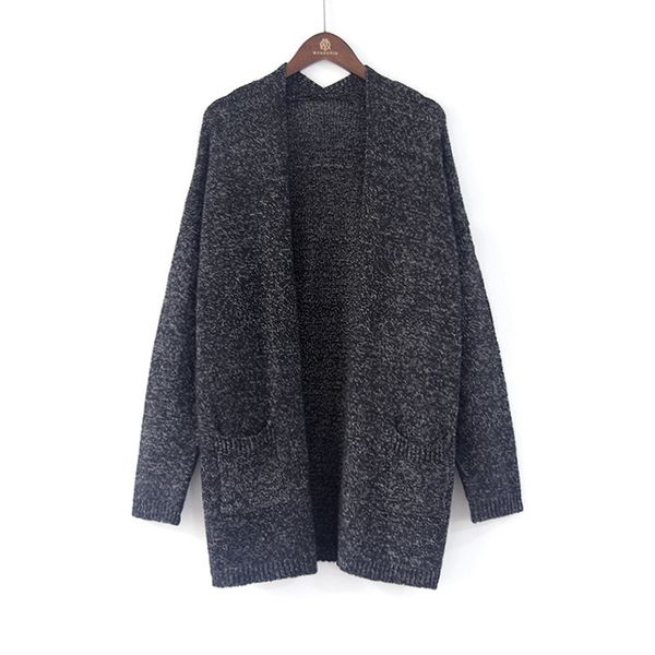 

women spring autumn long cardigan 2018 winter female elegant knitted outerwear sweater cape coat women cardigan, White;black