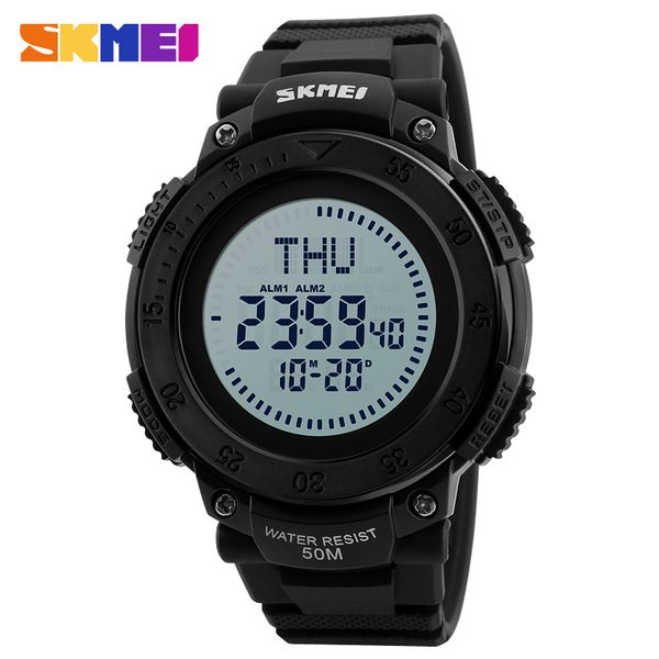 

skmei outdoor watches compass men sports led digital watch brand man wristwatches relogio masculino clock brand, Slivery;brown