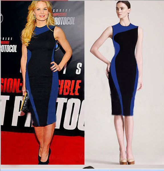 

european and american new style of ol, dress, pencil skirt 2081, Black;gray