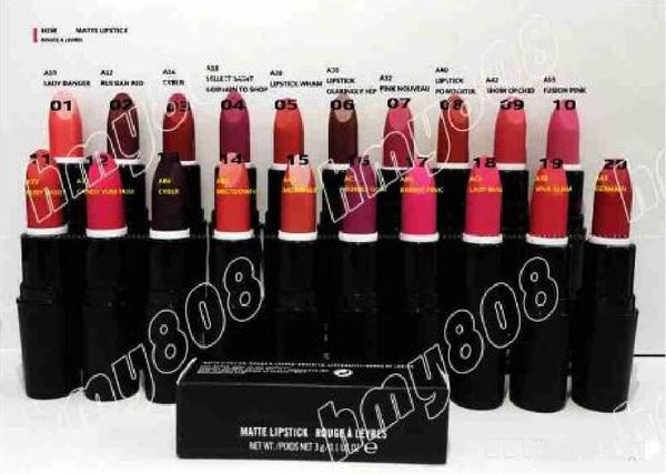 

factory direct new makeup lips lipstick black tube matte lipstick3g