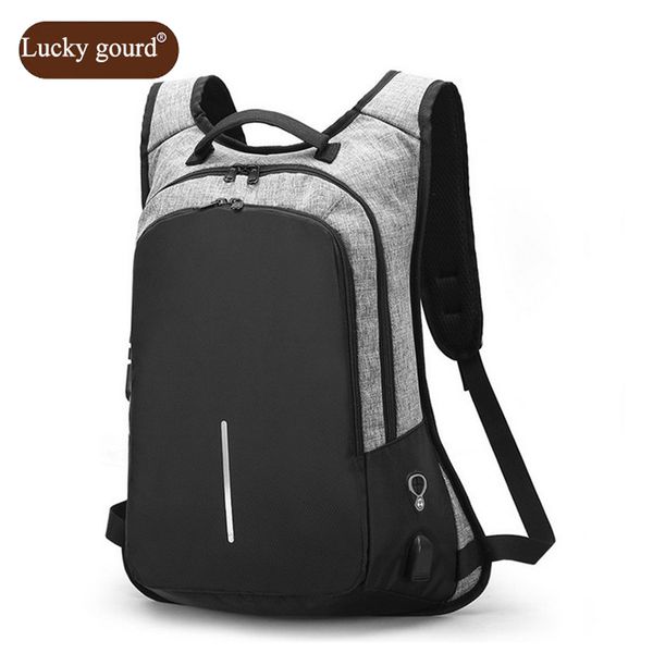 

lucky gourd new 2018 business men's backpack business men's computer bags women new password lock anti-theft package z958