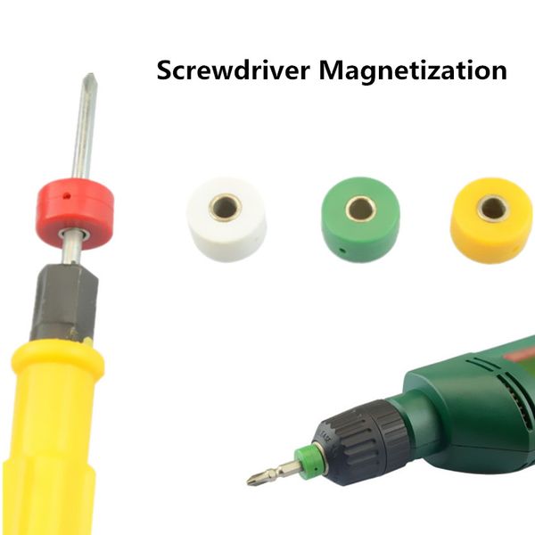 

screw driver magnetizing magnet ring 17x10x5 mm and 17x10x7 mm with four colors available magnetism increasing tool 4pcs/lot