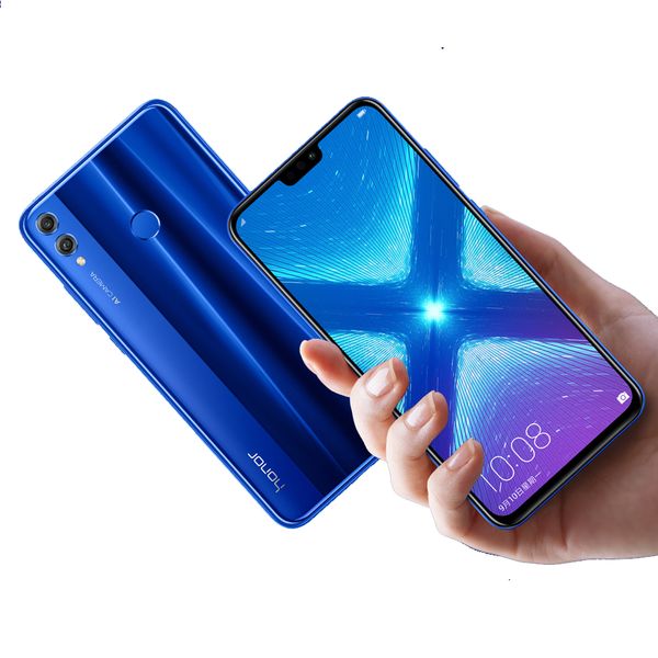 

original huawei honor 8x 4g lte cell phone 4gb ram 64gb 128gb rom kirin 710 octa core android 6.5" full screen 20.0mp ai fingerprint id