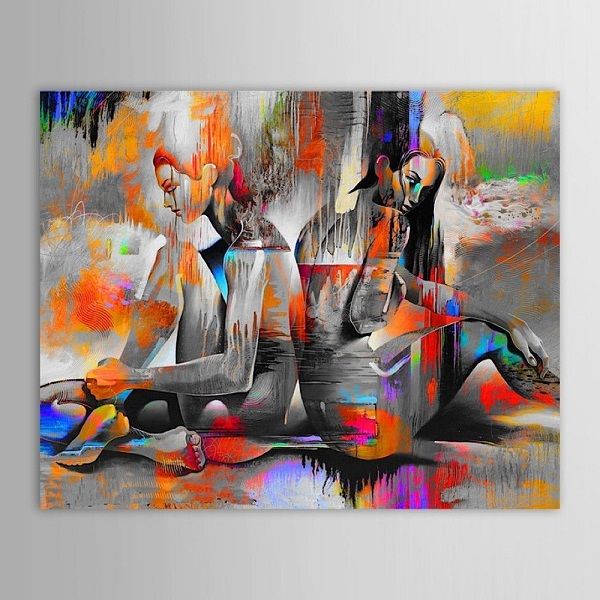 

handpainted /hd print modern abstract huge canvas wall art oil painting girls on canvas multi sizes frame options ab246