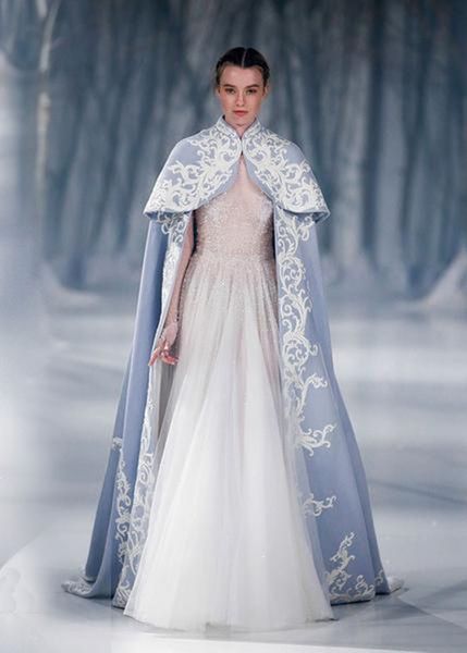 

new long sleeve tulle wedding dress with cape appliques satin modest winter princess long bridal gowns lace custom made modest modern, White