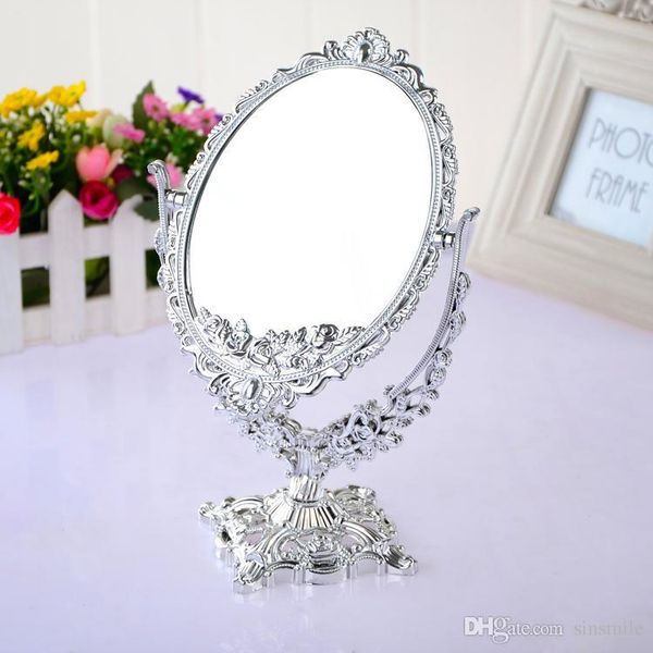 Whole Oval Vintage Plastic Painted Gold Silver Mirrors Dual Whole Oval Vintage Plastic Painted