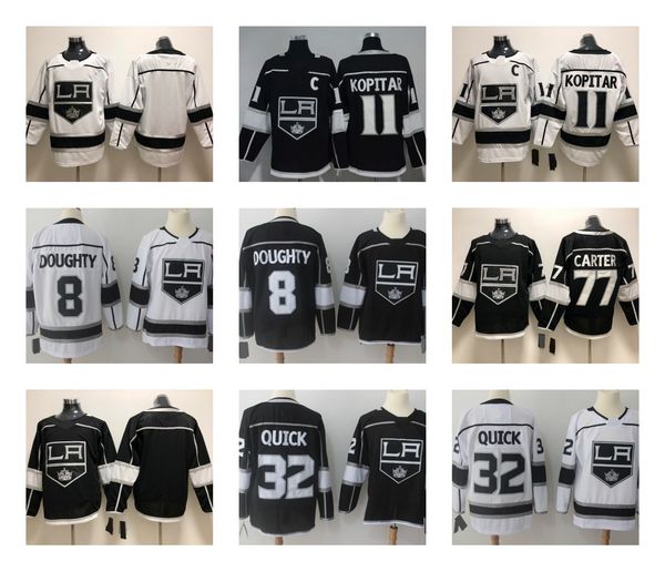 

2018 ice la los angeles kings hockey jerseys 8 drew doughty 11 anze kopitar 32 jonathan quick 77 jeff carter blank jerseys stitched, Black;red