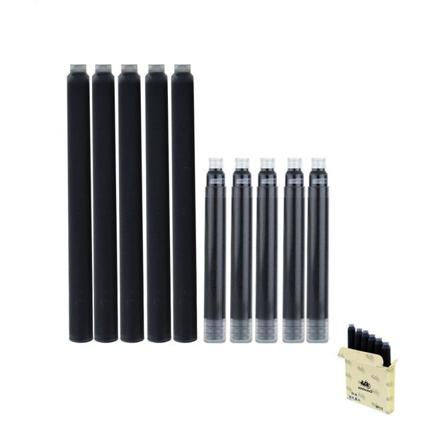 

6 pcs/lot (1bag ) disposable blue and black fountain pen ink cartridge refills office school supplies