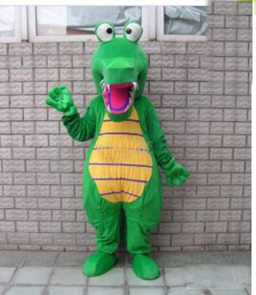

2018 crocodile alligator mascot costume fancy, Red;yellow