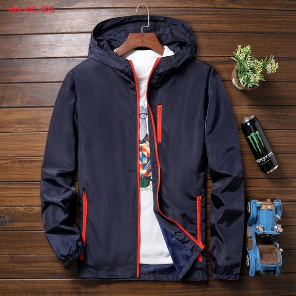 

new arrival fashion super large men coat tidal loose male casual zipper autumn winter jackets plus size 4xl 5xl 6xl 7xl 8xl, Black;brown