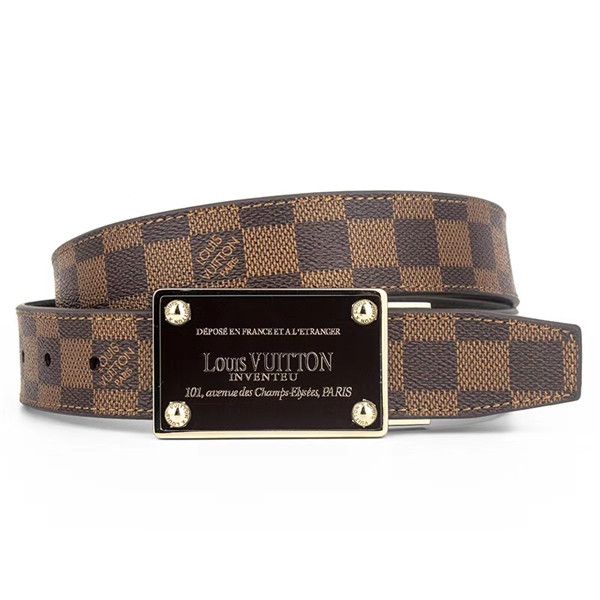 

Модная гладкая пряжка для мужчин и женщин, сдержанный дизайн настоящего пояса показывает ваш благородный темперамент без транспортных расходов