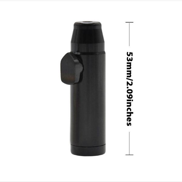

bullet high metal pipe snuff of aluminum quality shaped bottle the pipe avhbd