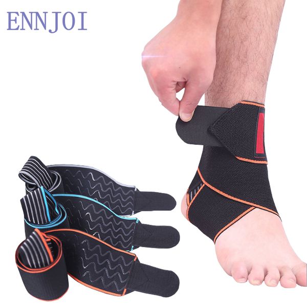

3 colors non-slip safety ankle support gym running protection accessory elastic ankle brace band guard sport foot bandage, Blue;black