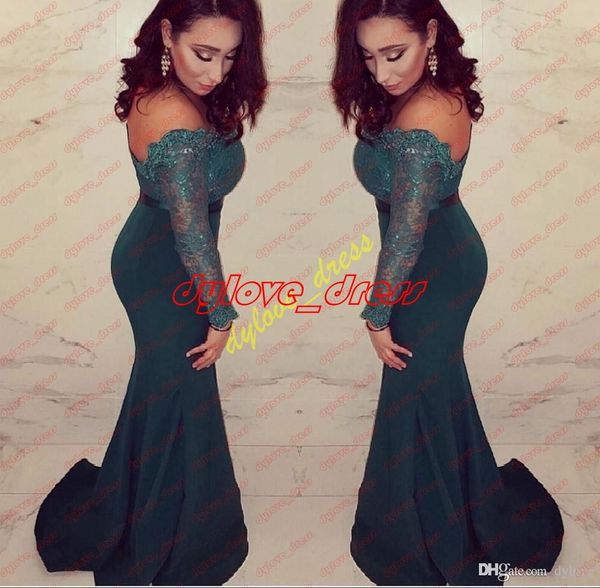 

2021 long dresses evening mother of the bride long sleeve lace dress evening gowns long prom dresses, Black;red