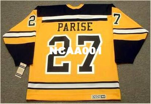 

mens #27 j.p. parise boston bruins 1966 ccm vintage hockey jersey or custom any name or number retro jersey, Black;red