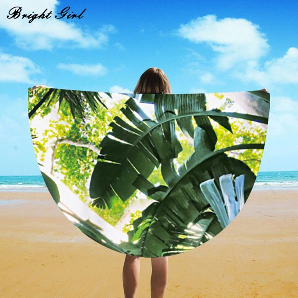 

bright girl women round beach towel 150cm bath towels printed summer children scarves swimming sunbath blanket