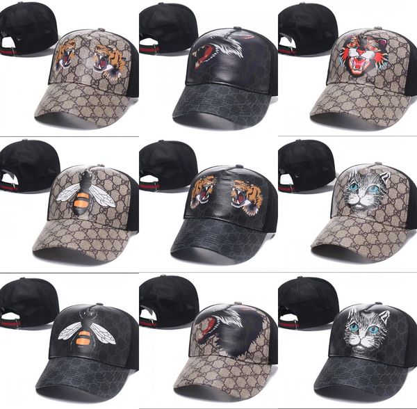 

2019 новый роскошный змеиная шапка тигры snapback бейсболки досуг шапки пчелы snapbacks шапки открытый гольф спортивные шляпы для мужчин жен, Blue;gray