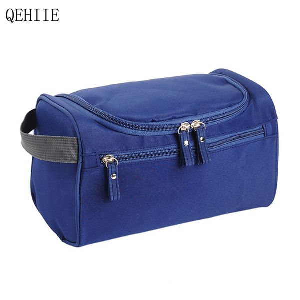 

qehiie 2017 fashion leisure nylon large capacity beautician cosmetic bag men travel waterproof storage lady wash bag makeup