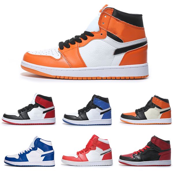 

2018 new OG Top 1 Men Black Gold Basketball Shoes 1s Sneakers Chicago home to home Outdoor Trainers Mens running Shoes size 7-13
