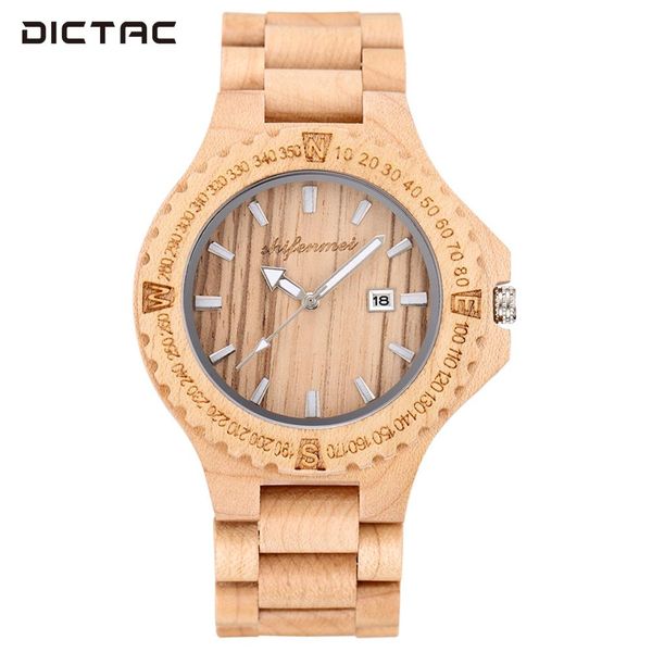 

red sandalwood quartz watch wristwatches fashion man men's watches business digital dial decorative round watch, Slivery;brown