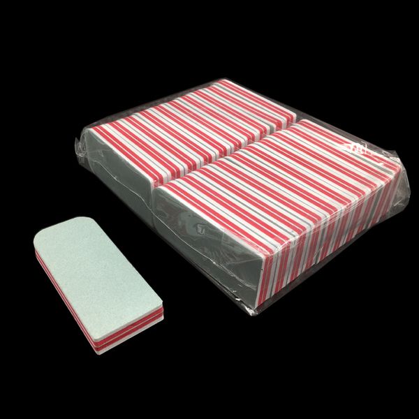 

25pcs/lot nail art double side nail file buffer block sanding polish wholesale red rectangular buffer block
