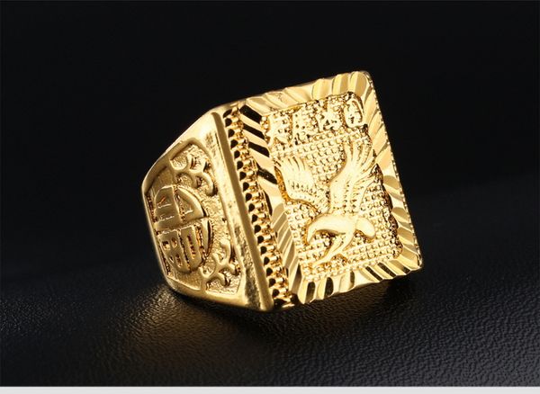 

благословение золото серебро цвет мода простые мужские кольца 18k позолоченные медь открытое кольцо ювелирные изделия подарок для мужчин мал, Golden;silver