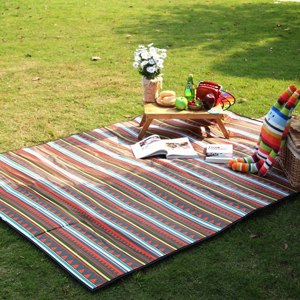 

new folding outdoor picnic mat oxford cloth camping tent mat beach 220x210 large crawling