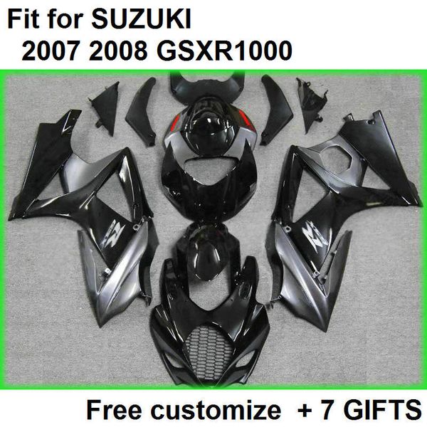 

custom fairing kit for suzuki gsxr1000 07 08 silver black fairings set gsxr1000 2007 2008 cv78