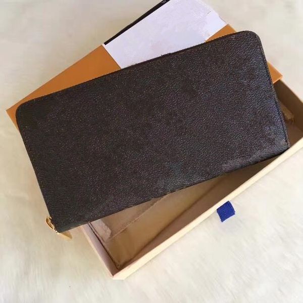 

fashion designer clutch genuine leather wallet with dust bag and box 60015 60017, Red;black
