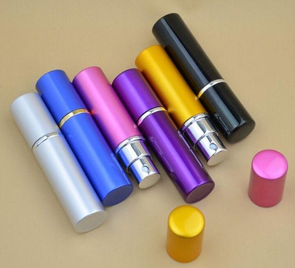 

ml travel perfume atomizer refillable spray empty bottle easy used 6 designs