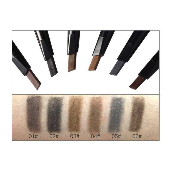 

pudaier 6 colors heart charm double eyebrow pencil with brushes professional black waterproof eyebrow pencil 2018