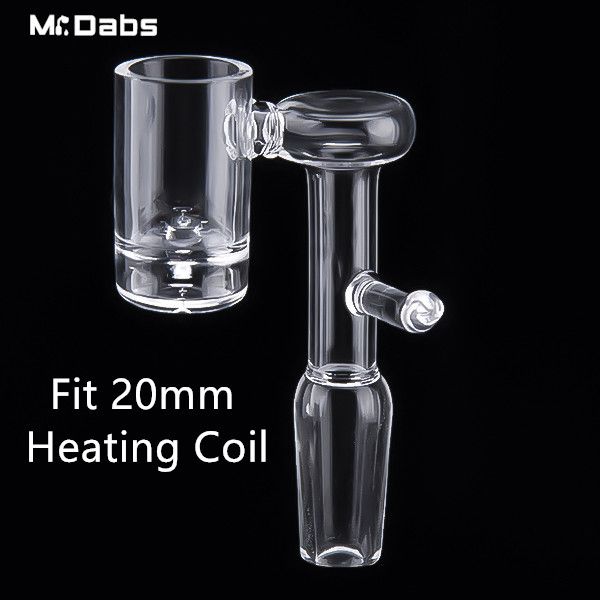 DHL Volcanic Core Elettrico Domeless Quarzo Banger Nail Accessori per fumatori per bobina di riscaldamento da 20 mm con fondo Hollw da 9 mm per bong d'acqua in vetro Dab Oil Rig