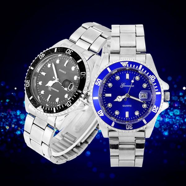 

2 colors men fashion business watches analog alloy strap round wristwatch simple erkek kol saati quartz-watch relogio masculino, Slivery;brown