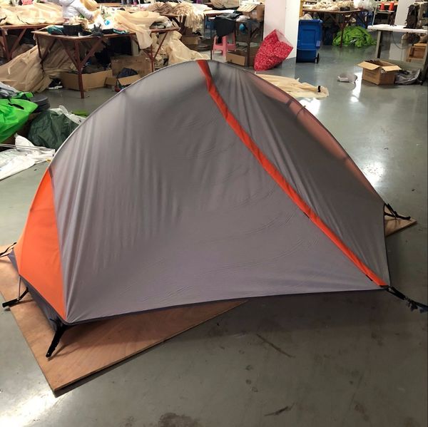 

high-end 1 person backpacking tent come with 4 aluminum pegs,reflective rope&carry bag, czx-238 ultra-light tent