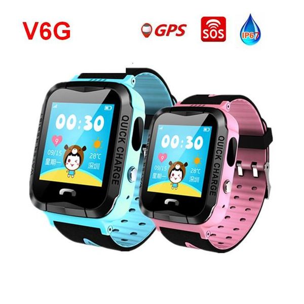 

2018 v6g waterproof ip67 gp mart watch with camera fla hlight o call location touch creen anti lo t monitor tracker bluetooth watche