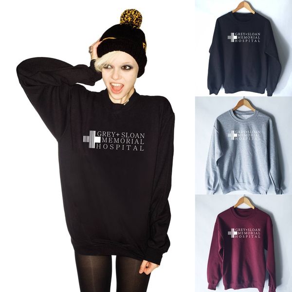 

Анатомия Грей-Слоан Мемориальный госпиталь толстовка модные Женские толстовки ф