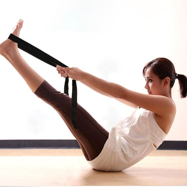 

183cm yoga belt adjustable d-ring gym waist sport yoga stretch strap waist leg fitness belt new