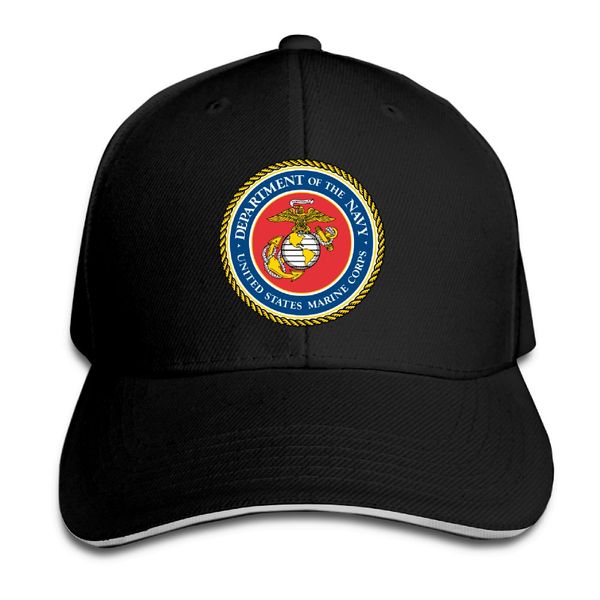 

baseball cap united states marine corps-usmc print mens womens baseball caps adjustable snapback caps fashion hats man femal hat, Blue;gray