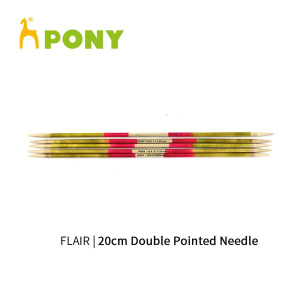 

1 set flair 20 cm double pointed knitting needle, Black