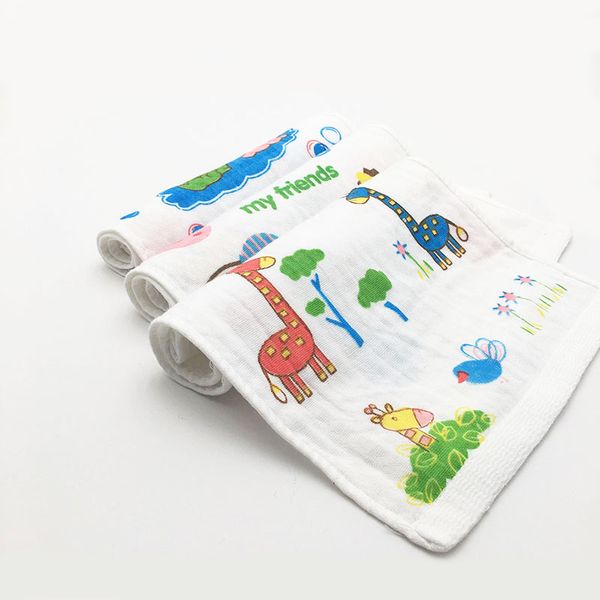 

1 pcs newborn baby bath towels 100% cotton gauze infant kidstowel cartoon soft strong water absorption towel baby care 48*25cm