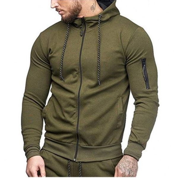 

loldeal mens cotton lightweight slim fit pocket zip-up hoodie jacket, Black
