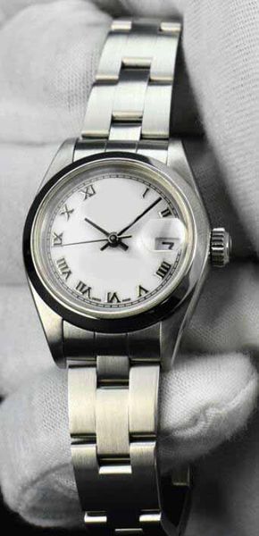 

Factory upplier luxury ladie 26mm tainle teel dateju t white roman automatic mechanical port wri t watch