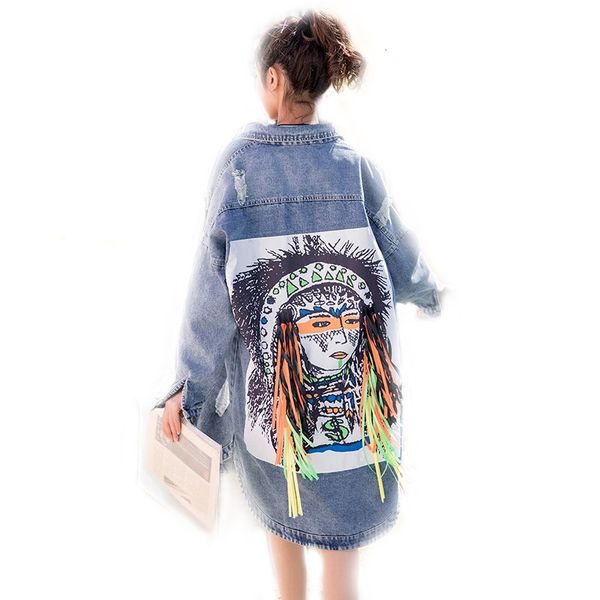 

fashion casual solid denim trench coats spring women single breasted full sleeve european long coats long autumn women, Tan;black