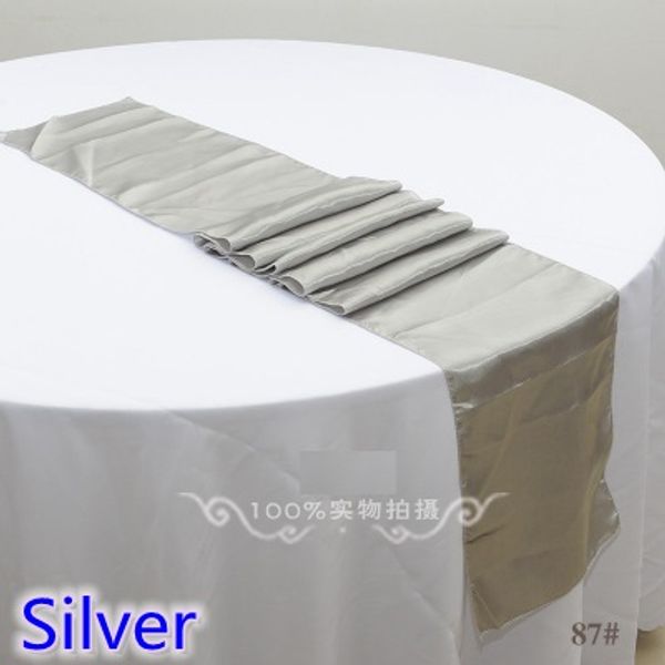 

silver colour satin table runner wedding decoration for modern wedding party l banquet decoration table runner wholesale