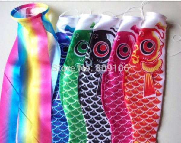

wholesale-wholesale,retail,carp fish flag carp carousingly koinobori 40cm 1 set (5 colors+ tassel