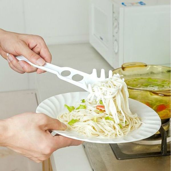 

1pc multi-function drain pasta fork noodles plastic strainer egg yolk separator filter scoop soup ladle kitchen utensils 979544