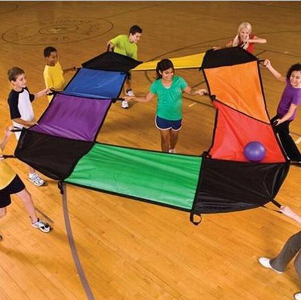 Giochi multiuso per bambini Whac-A-Mole Ombrello arcobaleno Giocattoli educativi per sport all'aria aperta Divertimento Paracadute Ballute Scuola materna Bambini