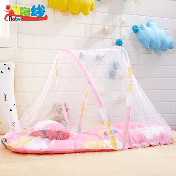 

cute kawaii folded baby safety mosquito net folded anti mosquito net for babies canopy cradle for kids girls bed